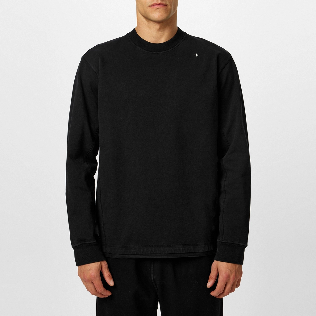 Stone Island Stellina Fleece Crewneck - Nero V0029